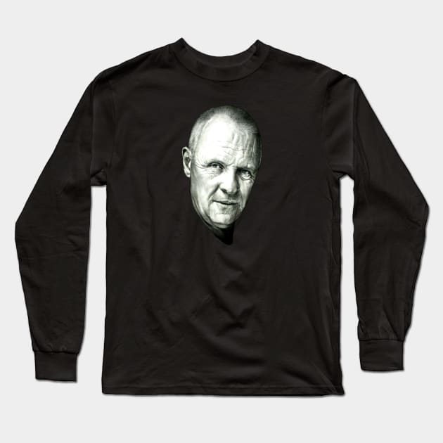 Anthony Hopkins Long Sleeve T-Shirt by Alice Chevalier